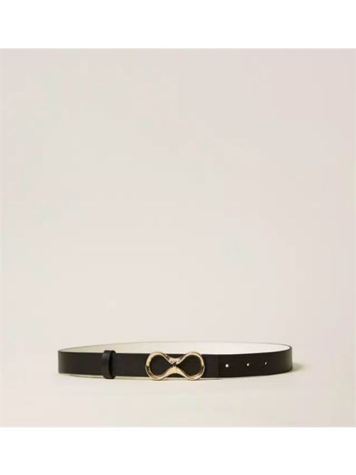 INFINITY BELT TWIN SET | 261TA444010180 BIC.NERO/PARCHMENT